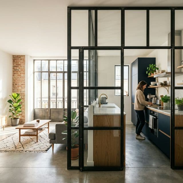Verrière atelier intérieure